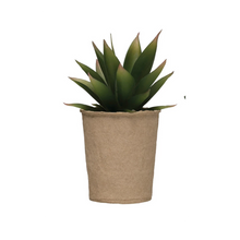 Load image into Gallery viewer, Faux Succulent in Paper Pot