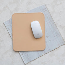 Load image into Gallery viewer, Tan Leather Mouse Pad
