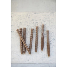 Load image into Gallery viewer, Spiral Taper Candle in Olive