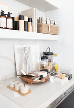 Load image into Gallery viewer, Marble Pepper Bowl with Gold Spoon - Dark