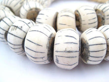Load image into Gallery viewer, Watermelon Carved Bone Beads
