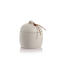 Load image into Gallery viewer, Small Ceramic White Canister