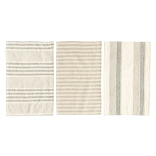 Load image into Gallery viewer, Striped Tea Towels, Set of 3