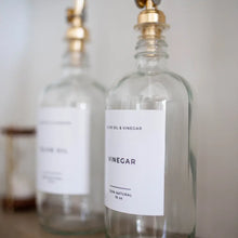 Load image into Gallery viewer, Olive and Vinegar Glass Clear Bottles
