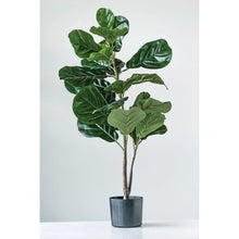 Load image into Gallery viewer, Faux Fiddle Fig Plant
