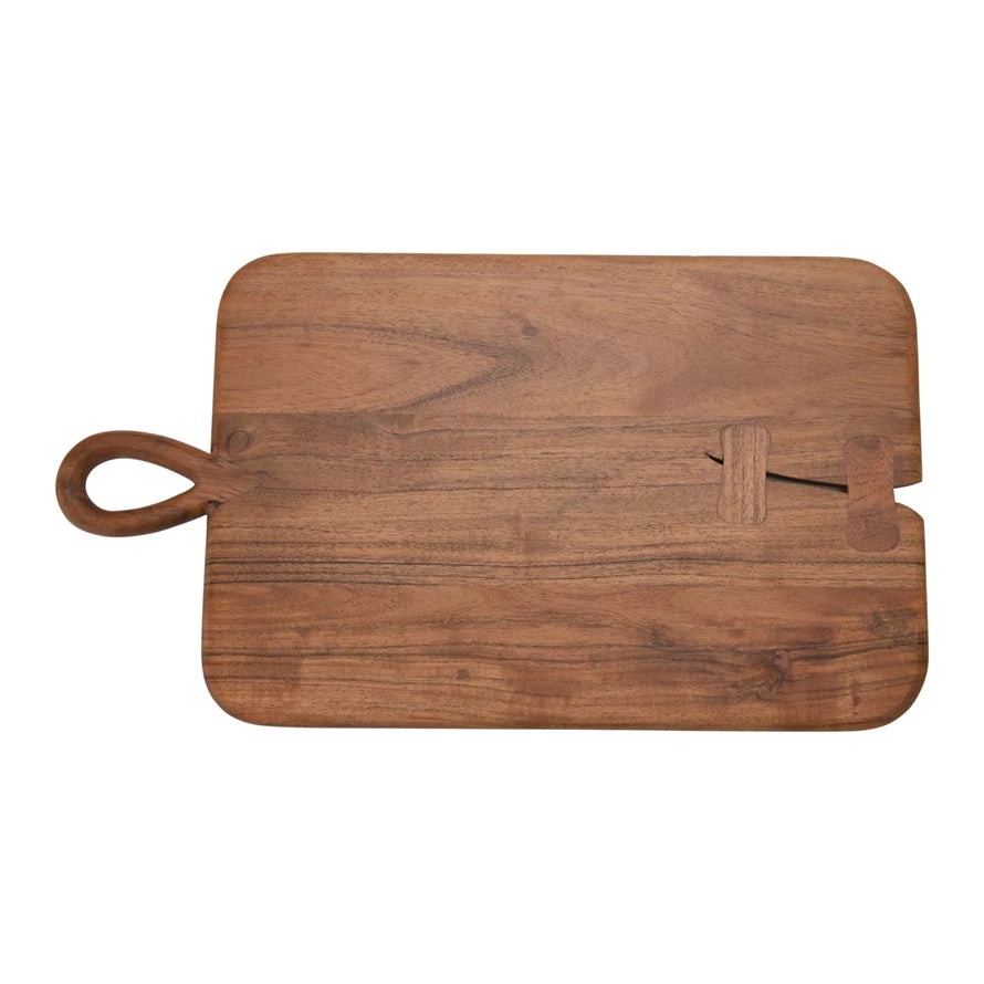 Medium Wood Notched Cutting Board