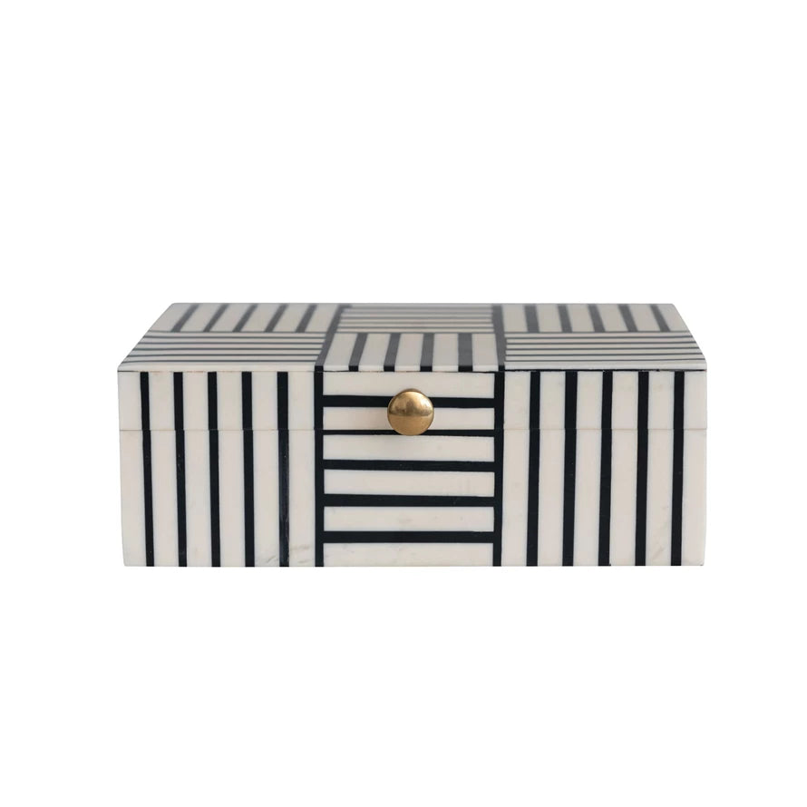 Striped Block Pattern Box