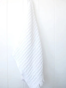 Allori Waffle Towel in White