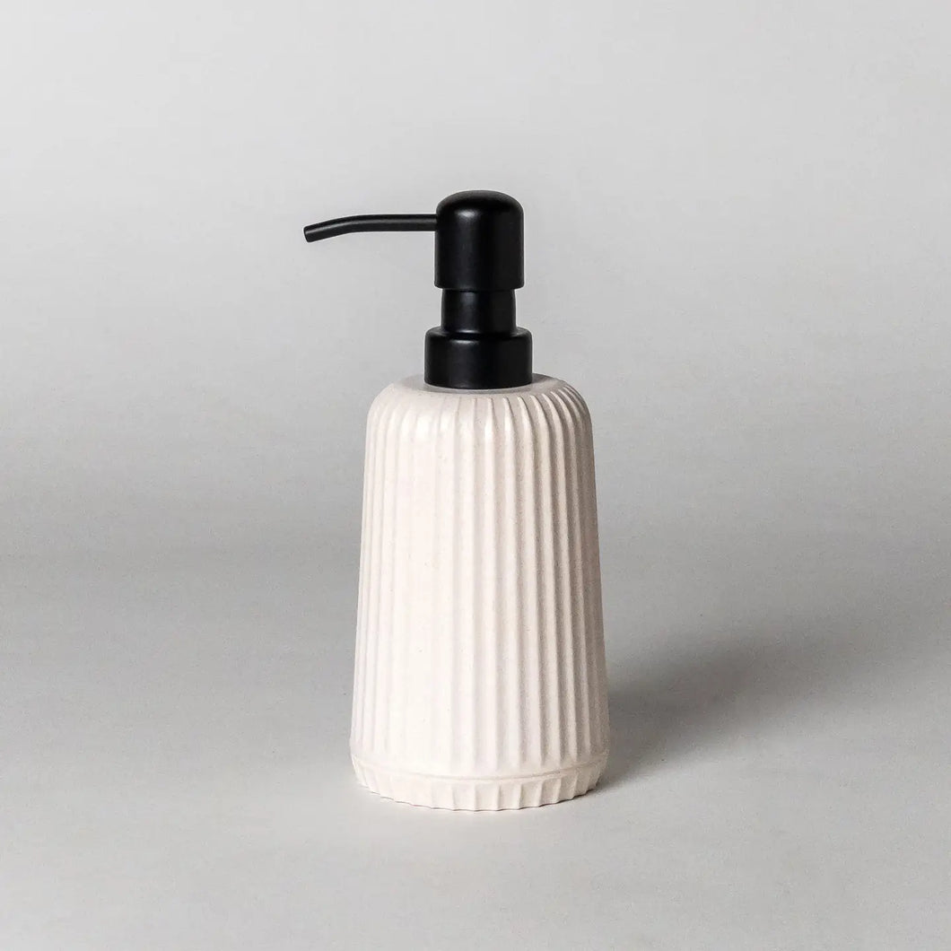 Bamboo Fibre Fluted Soap Dispenser