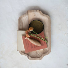 Load image into Gallery viewer, Decorative Wood Tray with Handles
