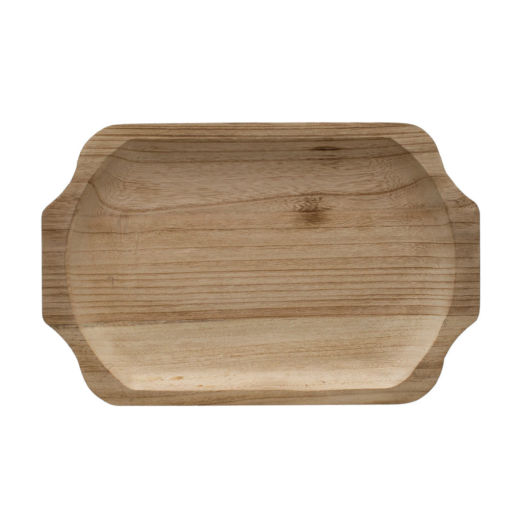 Decorative Wood Tray with Handles