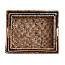 Load image into Gallery viewer, Hand-Woven Bankuan Trays, Set of 3
