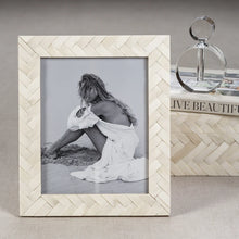 Load image into Gallery viewer, Bone Braided Photo Frame 8x10
