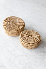Load image into Gallery viewer, Woven Round Boxes, Set of 2
