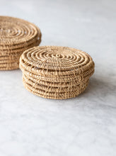 Load image into Gallery viewer, Woven Round Boxes, Set of 2
