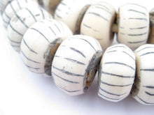 Load image into Gallery viewer, Watermelon Carved Bone Beads
