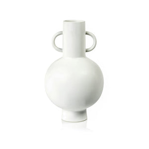 Aarhus White Stoneware Vase