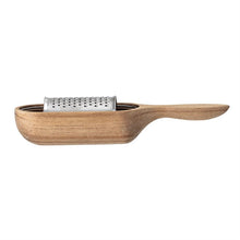 Load image into Gallery viewer, Acacia Wood &amp; Stainless Steel Grater
