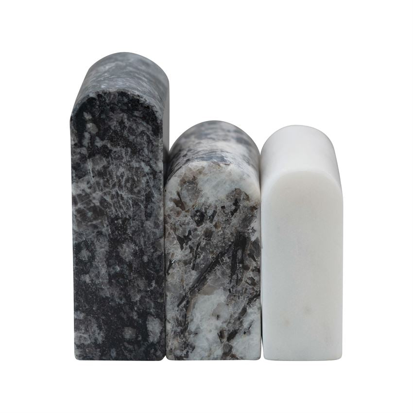 Black & White Marble Salt And Pepper Shakers