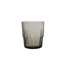 Load image into Gallery viewer, 12 oz. Black Fluted Drinking Glass

