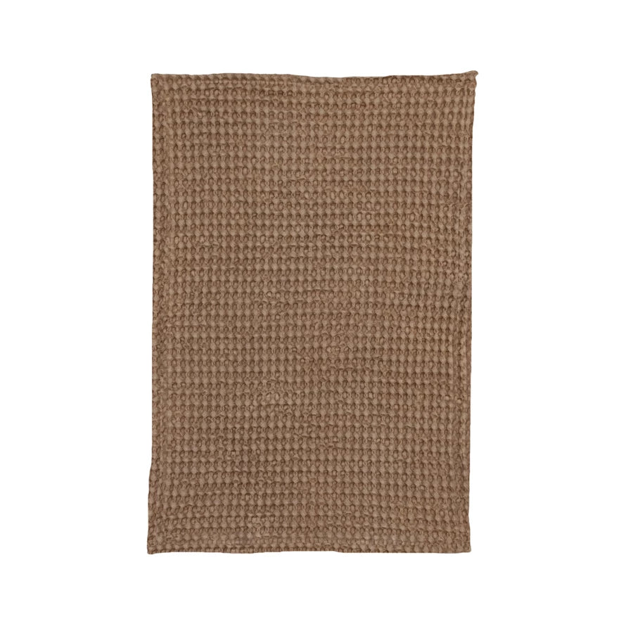 Stonewashed Soft Cotton Waffle Knit Hand Towels