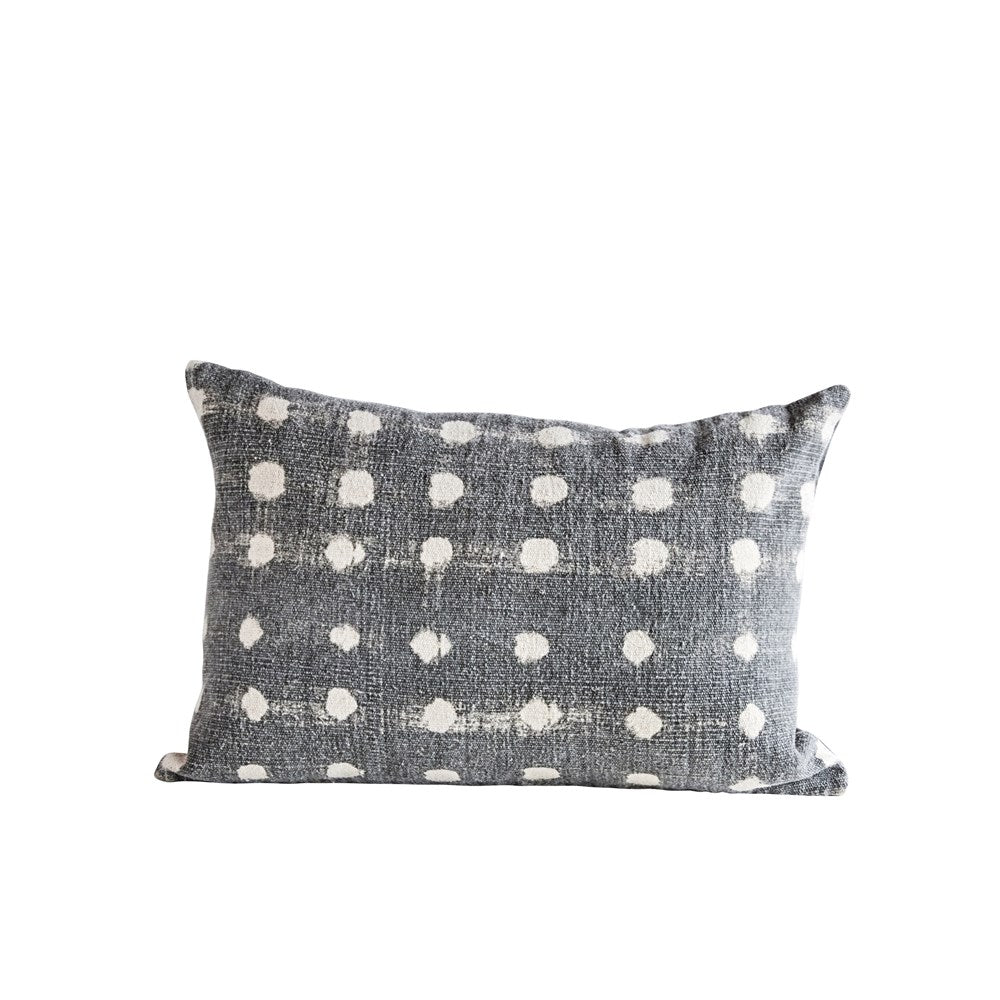 Charcoal Dot Pillow - Includes Insert
