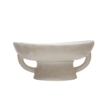 Load image into Gallery viewer, Organic Stone Footed Pedestal Bowl

