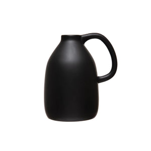 Black Nolan Vase with Handle
