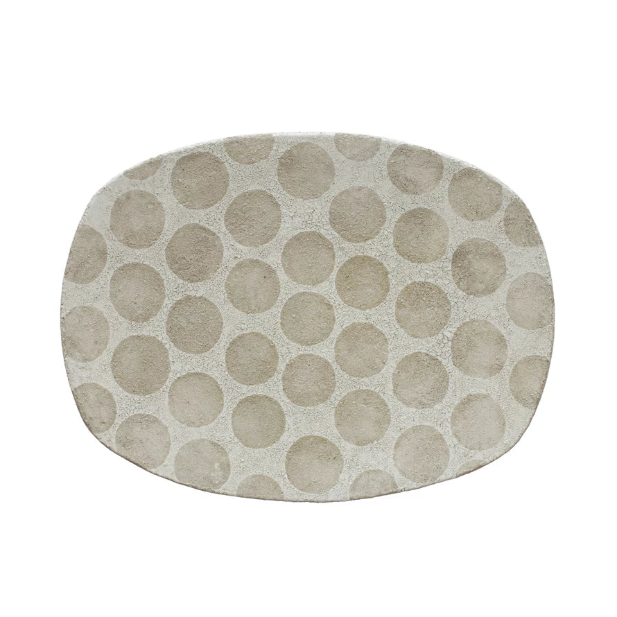 Dotted Terracotta Platter